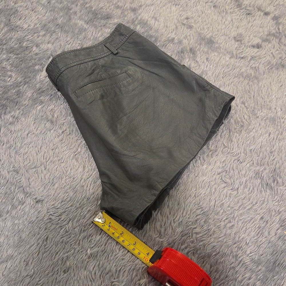 Joie Women's Lamb Leather Charcoal Gray Shorts Size 4! - Picture 10 of 11